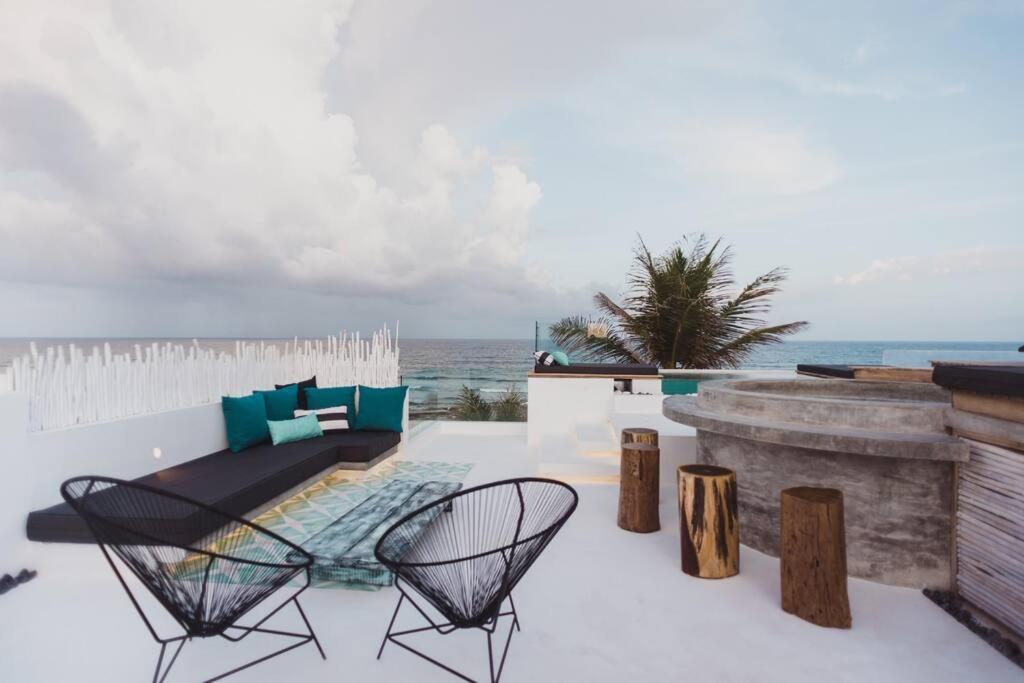 Tulum Beachfront Villa I'Ik By Casa Xuul トゥルム エクステリア 写真