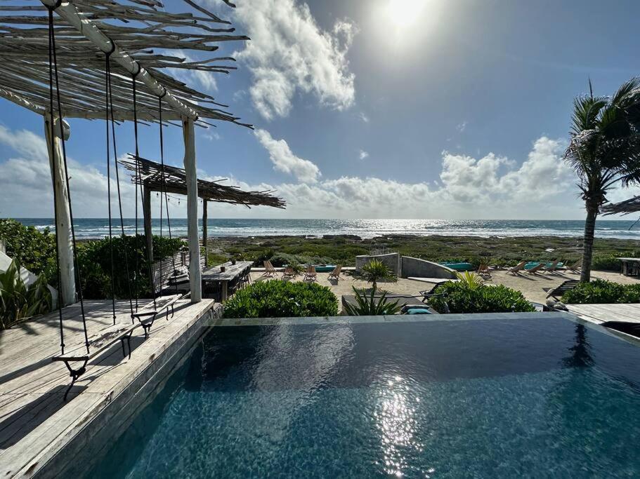 Tulum Beachfront Villa I'Ik By Casa Xuul トゥルム エクステリア 写真
