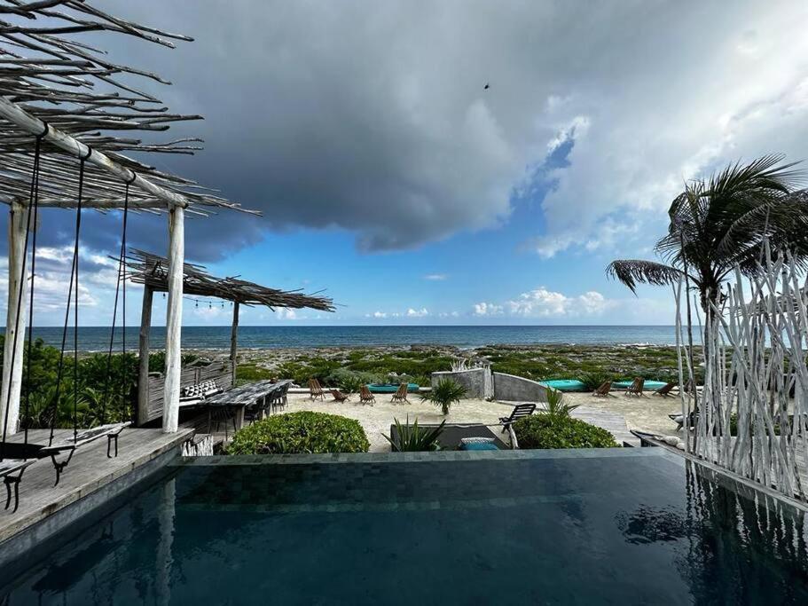 Tulum Beachfront Villa I'Ik By Casa Xuul トゥルム エクステリア 写真