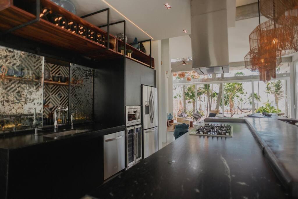 Tulum Beachfront Villa I'Ik By Casa Xuul トゥルム エクステリア 写真